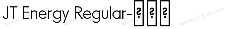 JT Energy Regular字体转换